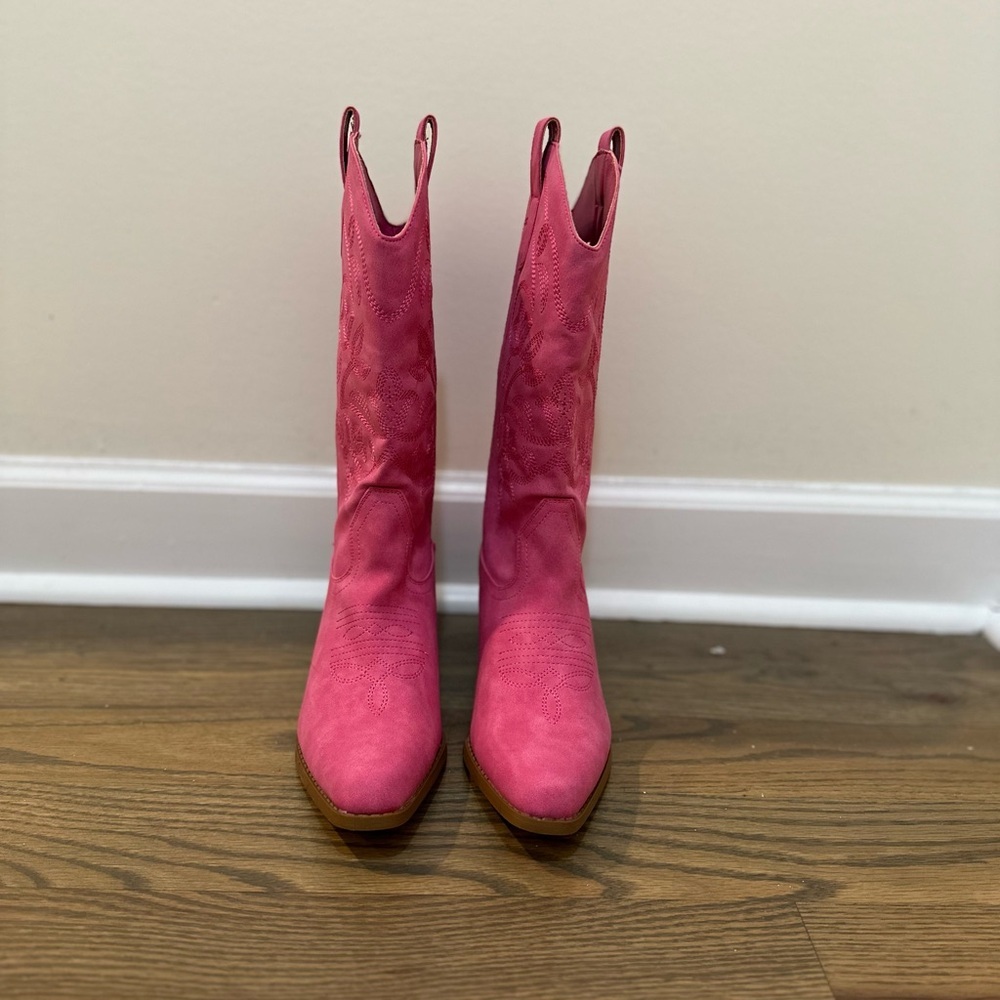 Brand new never worn cowgirl Pink Western Boots - Picture 5 of 5